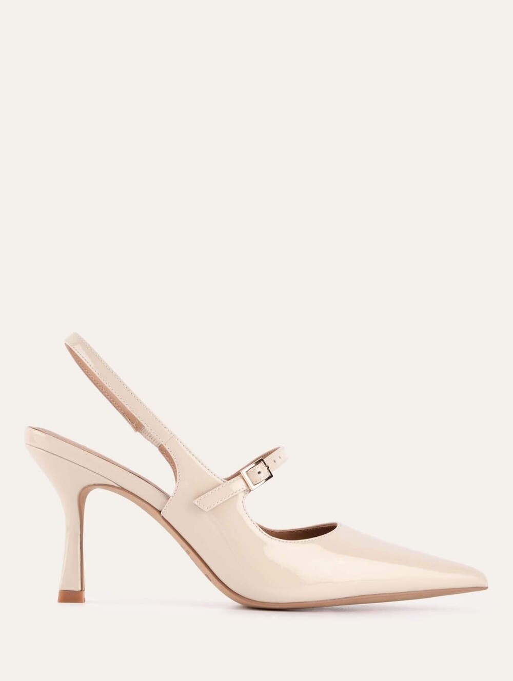 NIB Jo Mercer Archer High Heels in Sand Patent Leather